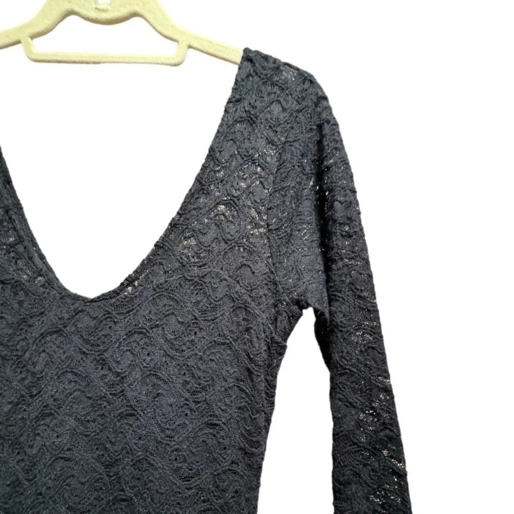 Free People Katya Black Lace Dress, Size Small